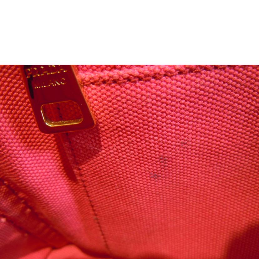 PRADA/カナパキャンバス2WAYピンク//204/ABランク/92