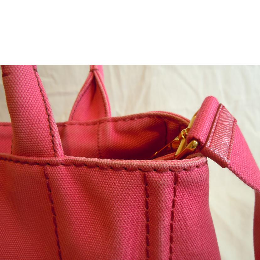 PRADA/カナパキャンバス2WAYピンク//204/ABランク/92