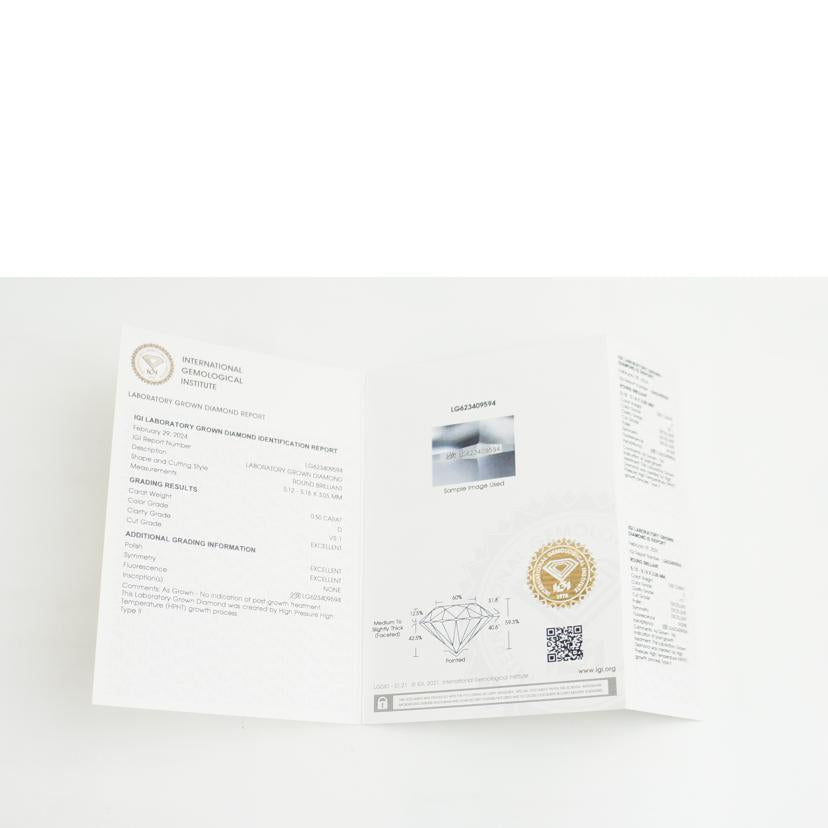 K18ダイヤネックレス0．50鑑//ABランク/64