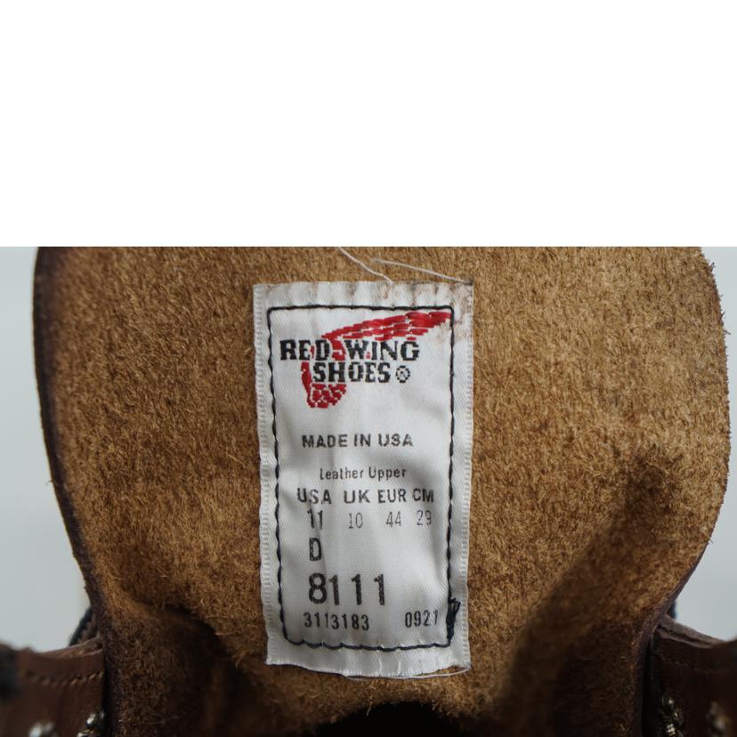 ＲＥＤ　ＷＩＮＧ レッドウィング/ＲＥＤ　ＷＩＮＧ　ＩＲＯＮ　ＲＥＮＧＥＲ　２９．０/8111//ABランク/67