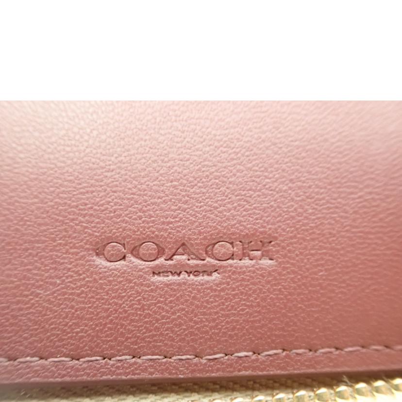 COACH COACH/レザーミディアムラウンドファスナージップ/C4124//Aランク/62