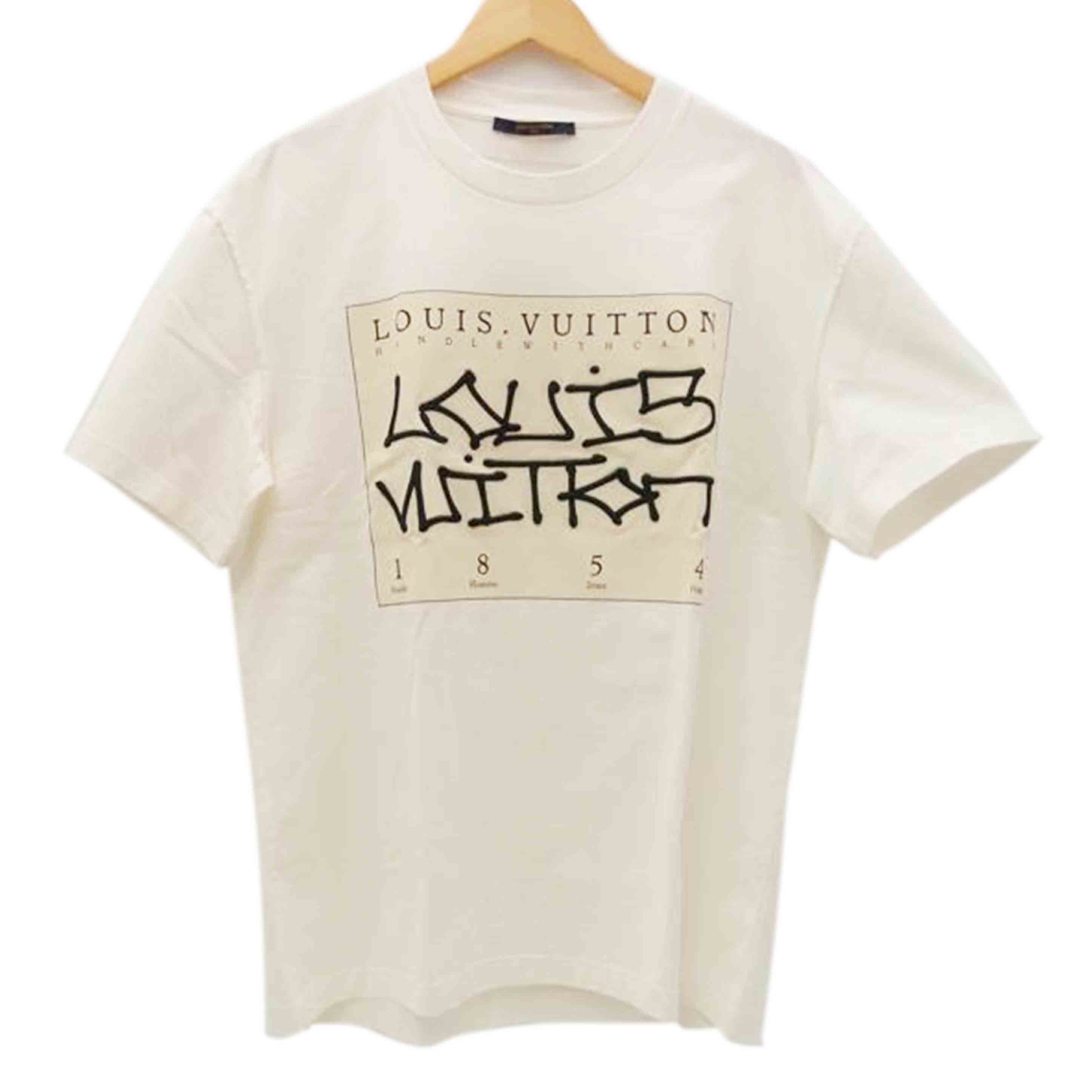LOUIS　VUITTON ルイヴィトン/22AWグラフィックロゴTシャツ／ホワイト／XL/RM222DT3HNY75W//SAランク/69
