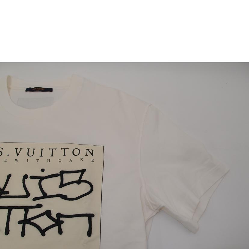 LOUIS　VUITTON ルイヴィトン/22AWグラフィックロゴTシャツ／ホワイト／XL/RM222DT3HNY75W//SAランク/69