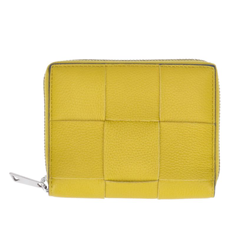 BOTTEGA　VENETA ボッテガヴェネタ/カセットマキシイントレチャート二つ折り財布／イエロー//ABランク/75