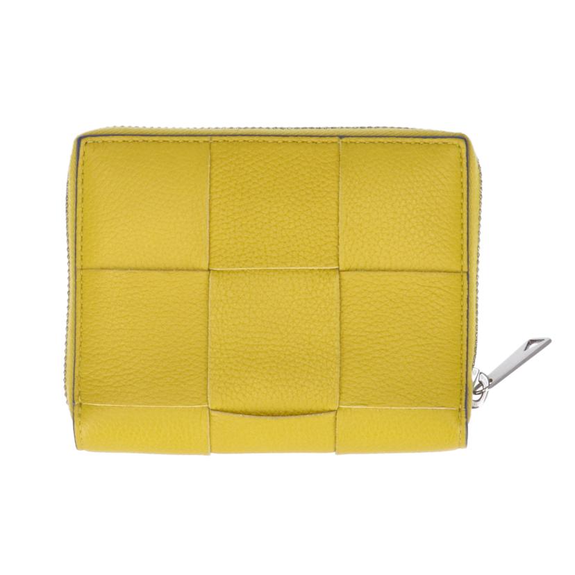 BOTTEGA　VENETA ボッテガヴェネタ/カセットマキシイントレチャート二つ折り財布／イエロー//ABランク/75