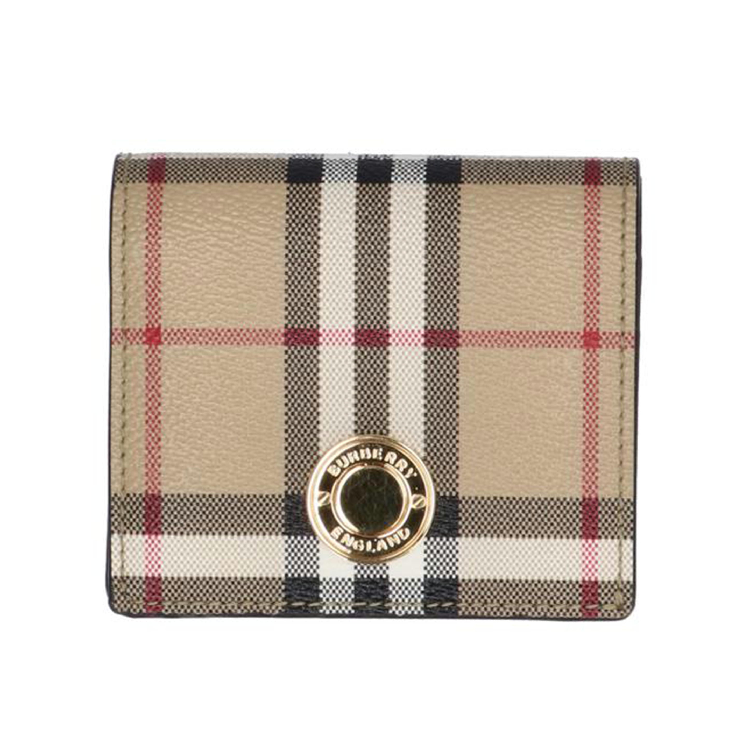 ＢＵＲＢＥＲＲＹ バーバリー/ノヴァチェックコンパクト二つ折り財布//Aランク/75