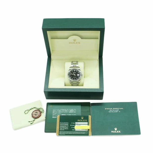 ROLEX/デイトジャスト　黒文字盤／自動巻き/116200//F94*****/Aランク/67