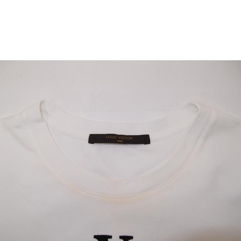 LOUIS　VUITTON ルイヴィトン/フロッキークロスロゴTシャツ／ホワイト／XL/RM171MCMSHBY05W//ABランク/69