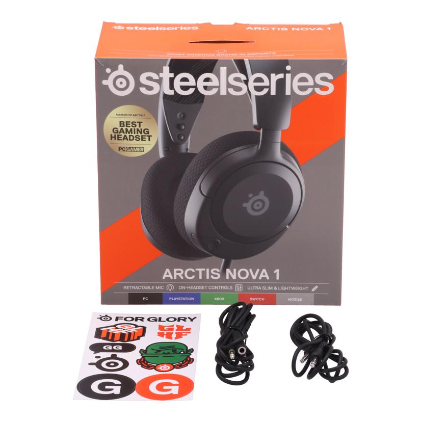 SteelSeries スティールシリーズ　/ゲーミングヘッドセット/Arctis Nova 1//6160634430B32421994/Bランク/77