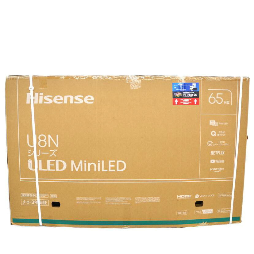 Hisense ハイセンス/65インチ液晶テレビ/65U8N//3te65g26042j0172t280286/Aランク/75