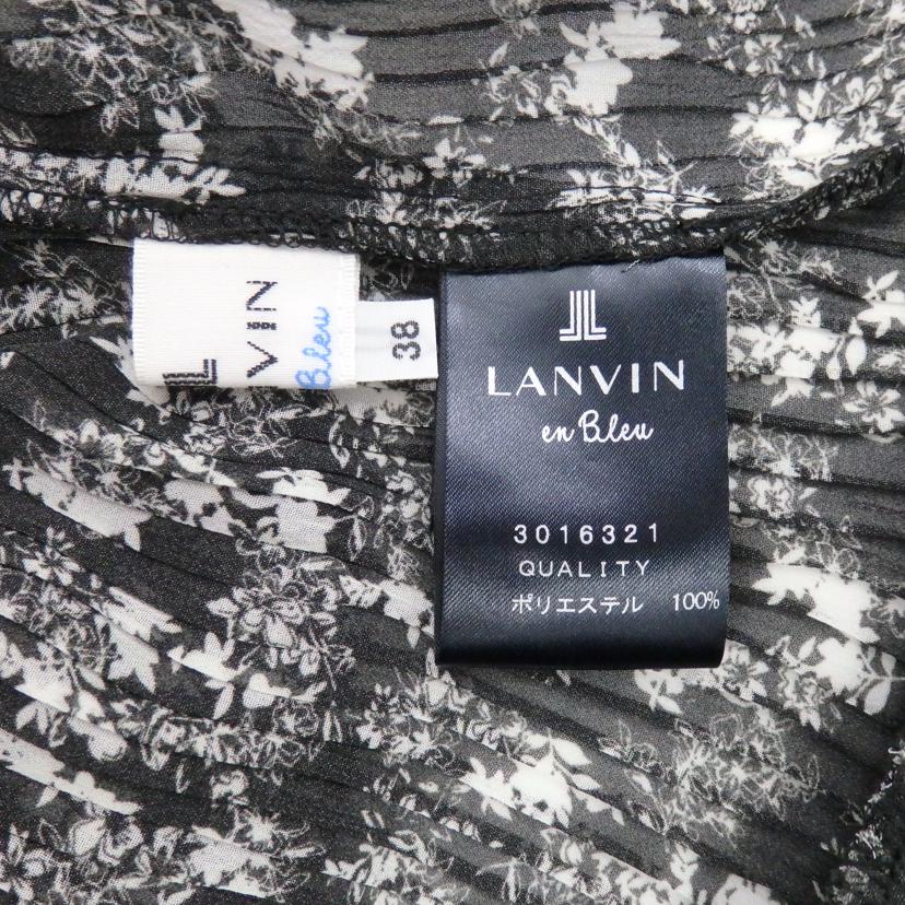 LANVIN　on　Blue ランバンオンブルー/シフォン　ボウタイティアード　ワンピース　花柄/3016321//Aランク/77