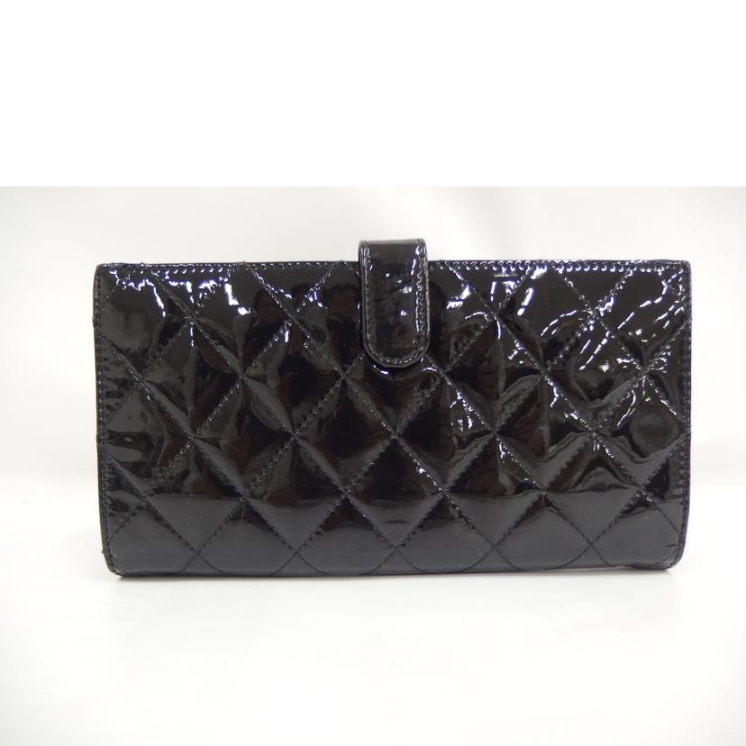 【正規品・美品】シャネル パテントレザー マトラッセ 長財布 14925214 正規品・美品】シャネル パテントレザー マトラッセ 長財布