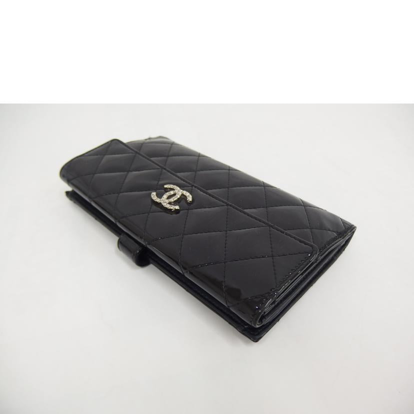 未使用品　箱付き　CHANEL シャネル　折り財布　パテントレザー　マトラッセ 楽天市場】シャネル 財布 レディース ブリリアントマトラッセ 2