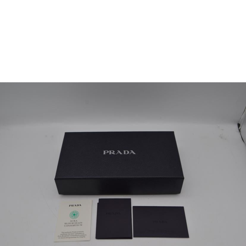 PRADA プラダ/テスートナイロントライアングジップ長財布／ネロ/1MH132//245******/Sランク/89