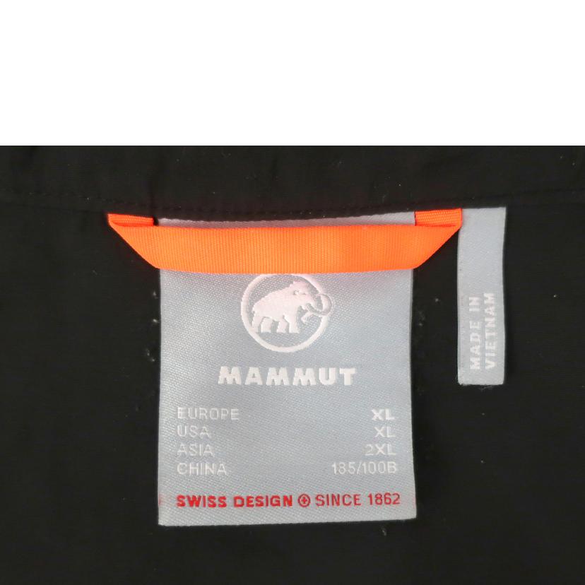 MAMMUT マムート/ハイキングウィンドウブレーカージャケット　ナイロン　2XLサイズ　ブラック/1012-00391//Bランク/65