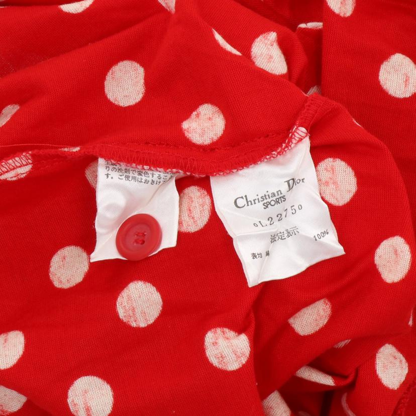 Christian Dior クリスチャン ディオール/Christian Dior ◇ポロシャツ レッド ＃L ドット柄//ABランク/75