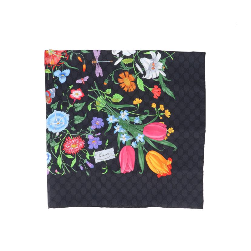 GUCCI グッチ/GGフラワーシルクスカーフ/760711//ｻｲｽﾞ:90cm/Aランク/91