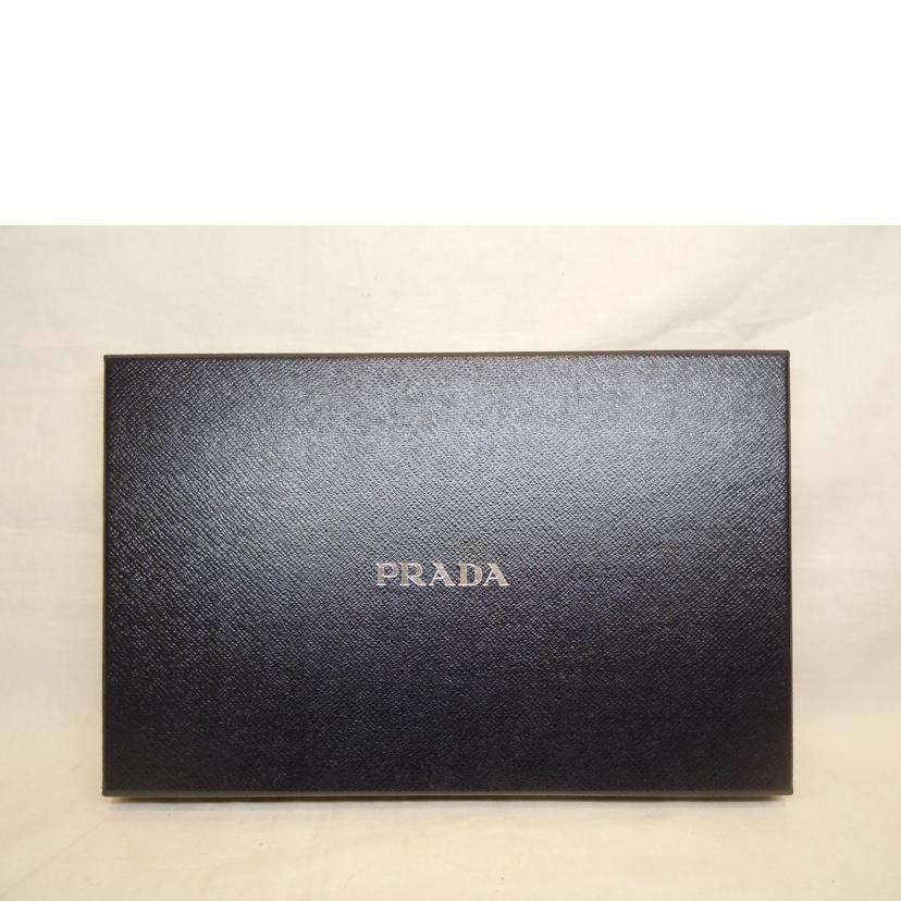 PRADA/サフィアーノレザージップポーチクラッチバッグ//236/Aランク/92