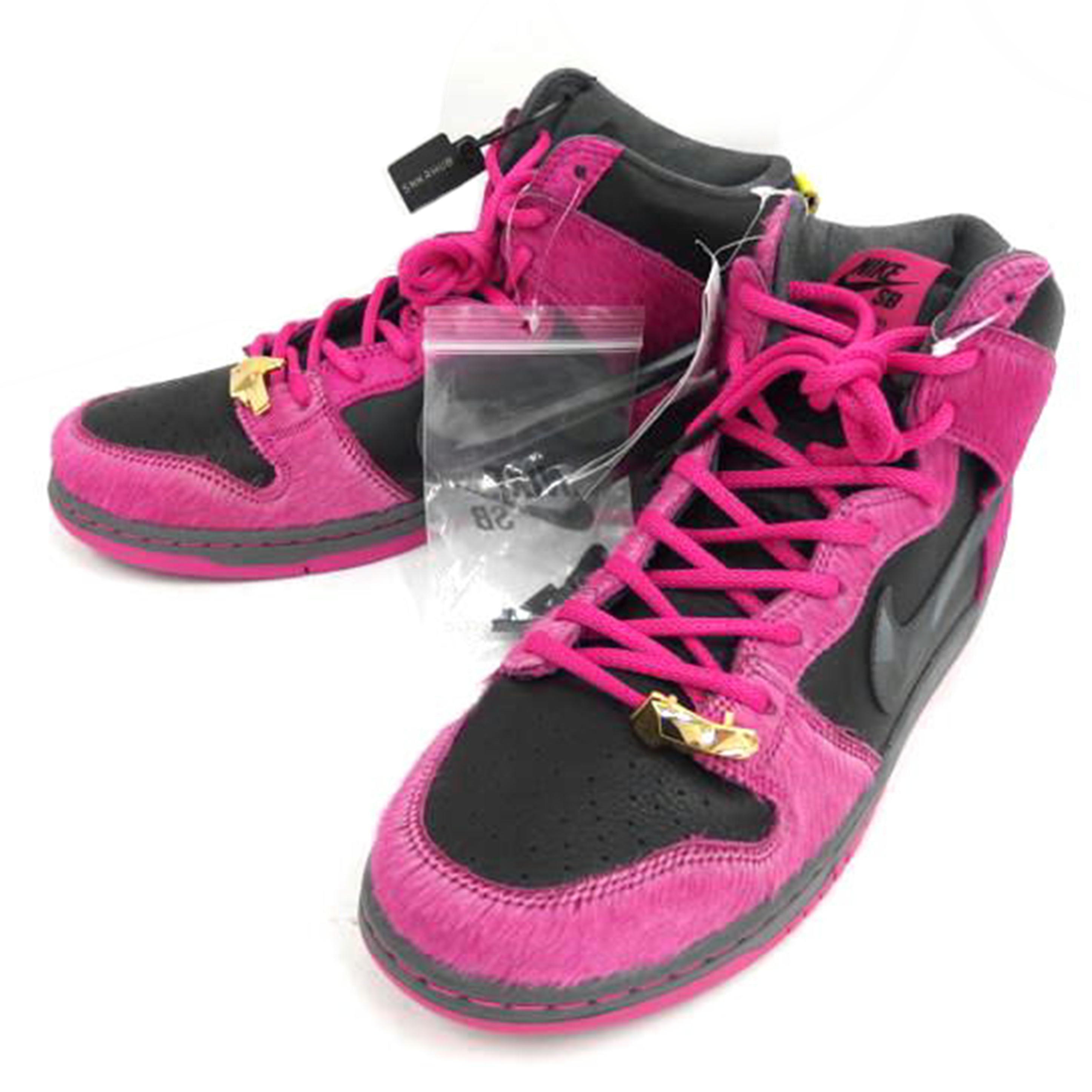 NIKE ナイキ/Run　The　Jewels　×　Nike　SB　Dunk　High／　Active　Pink　and　Black/DX4356-600//Aランク/82