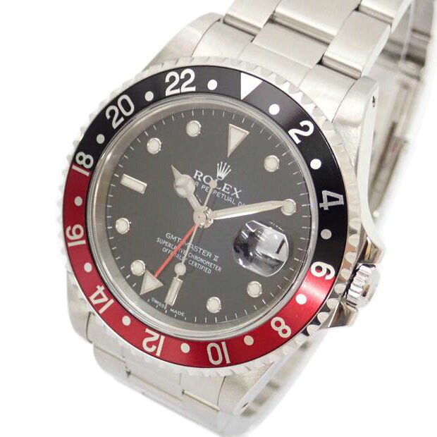 ROLEX ロレックス/GMTマスター2・ブラック×レッド/A番/自動巻き/16710//A63************/SAランク/69
