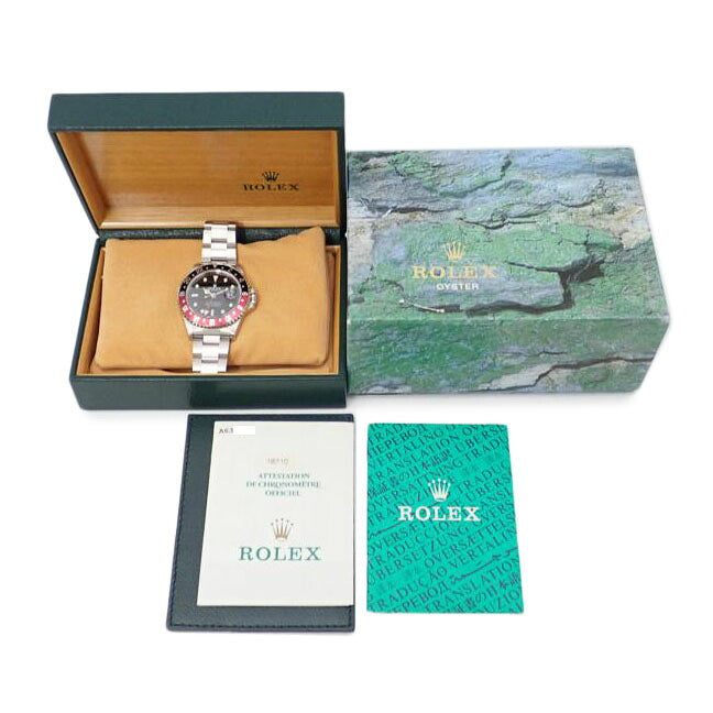 ROLEX ロレックス/GMTマスター2・ブラック×レッド/A番/自動巻き/16710//A63************/SAランク/69
