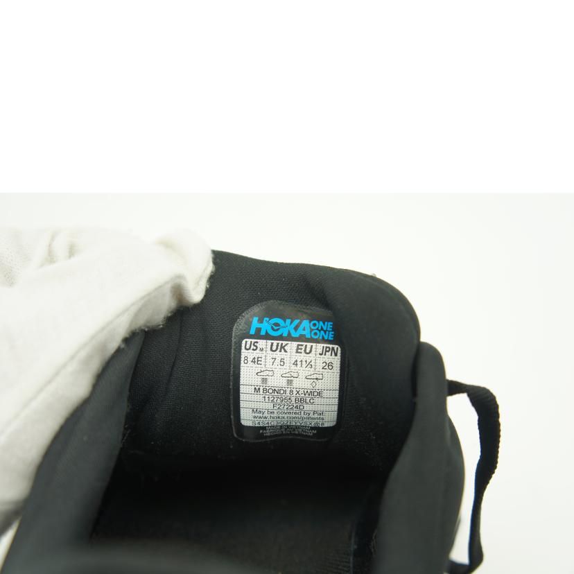 HOKA　ONE　ONE/M　BONDI　8　X－WIDE　黒/1127955//ABランク/42
