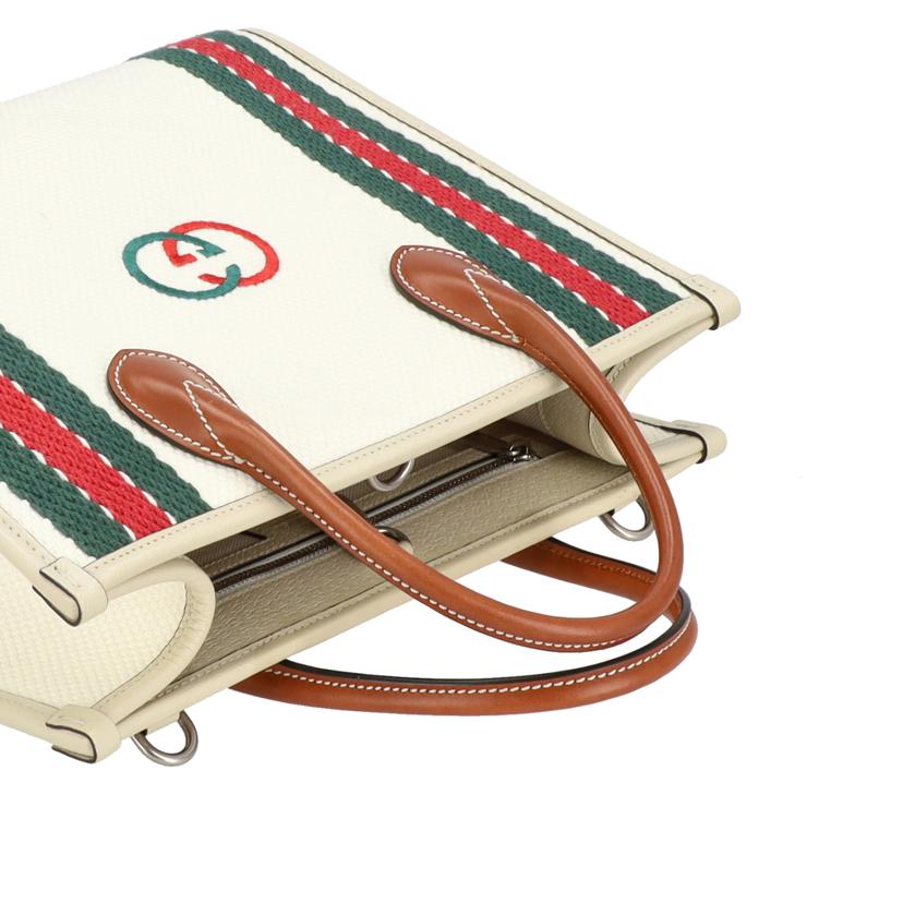 GUCCI GUCCI/インターロッキングG　キャンバス　2WAYトートバッグ/701737//493***/Aランク/85