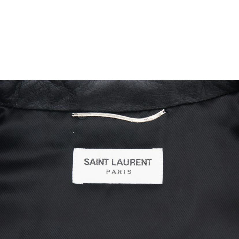 SAINT　LAURENT サンローラン/シープレザーライダースジャケット／2016/469961 Y5NQ1//Sランク/05