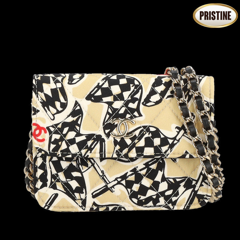 CHANEL シャネル/ミニマトラッセキルティングチェーンショルダー　／チェッカーフラッグ//XL7*****/SAランク/84