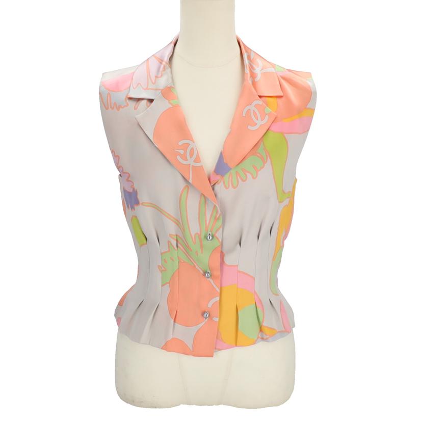 ＣＨＡＮＥＬ シャネル/ブラウススカートセット／シルク／マルチカラー/P21423//Bランク/94