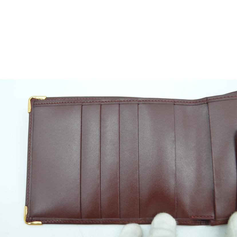 Cartier カルティエ/マストラインラージレザー財布／ボルドー/3184325//EL2*****/Sランク/89