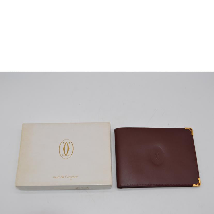Cartier カルティエ/マストラインラージレザー財布／ボルドー/3184325//EL2*****/Sランク/89