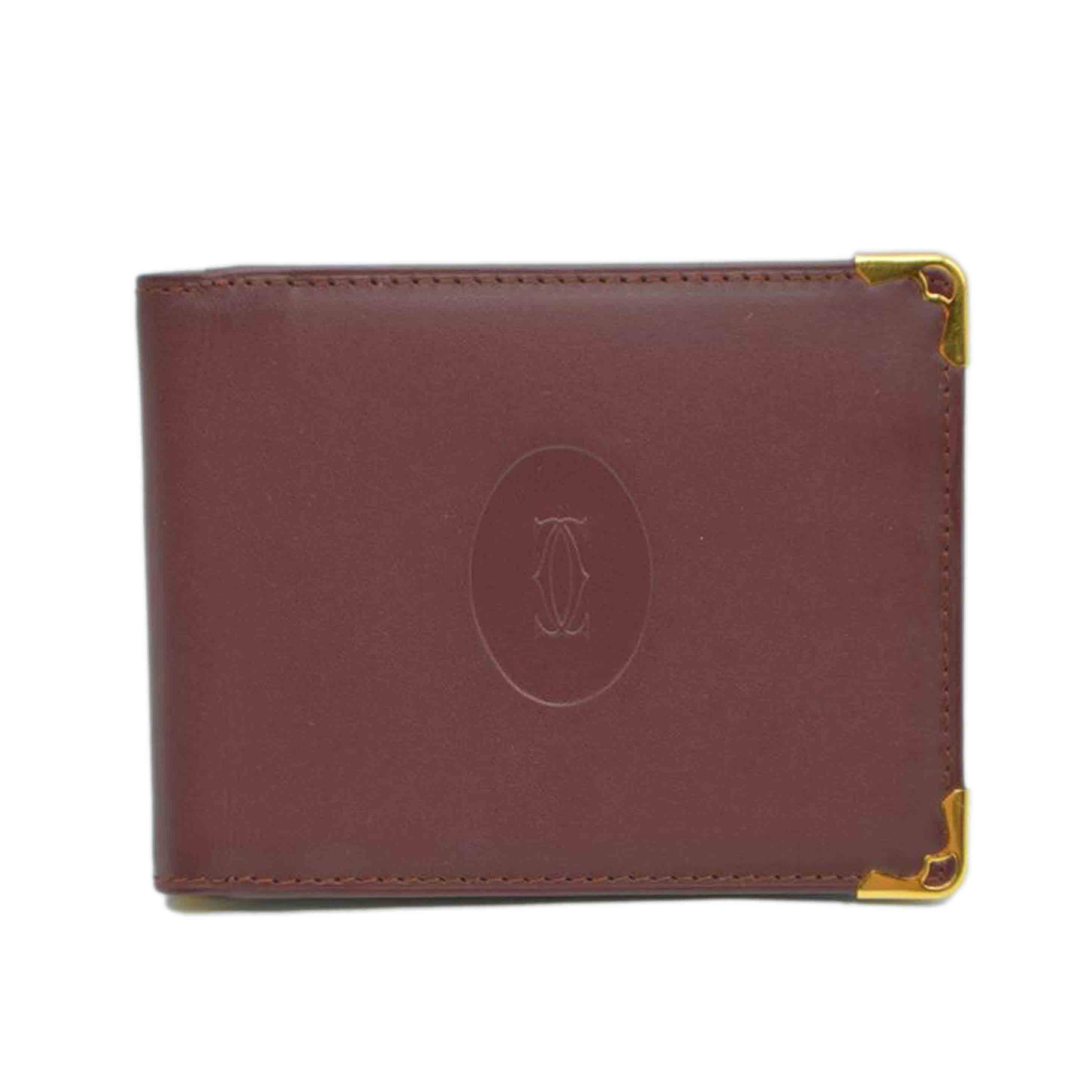 Cartier カルティエ/マストラインマネークリップレザー財布／ボルドー/L3000113//B65****/Aランク/89