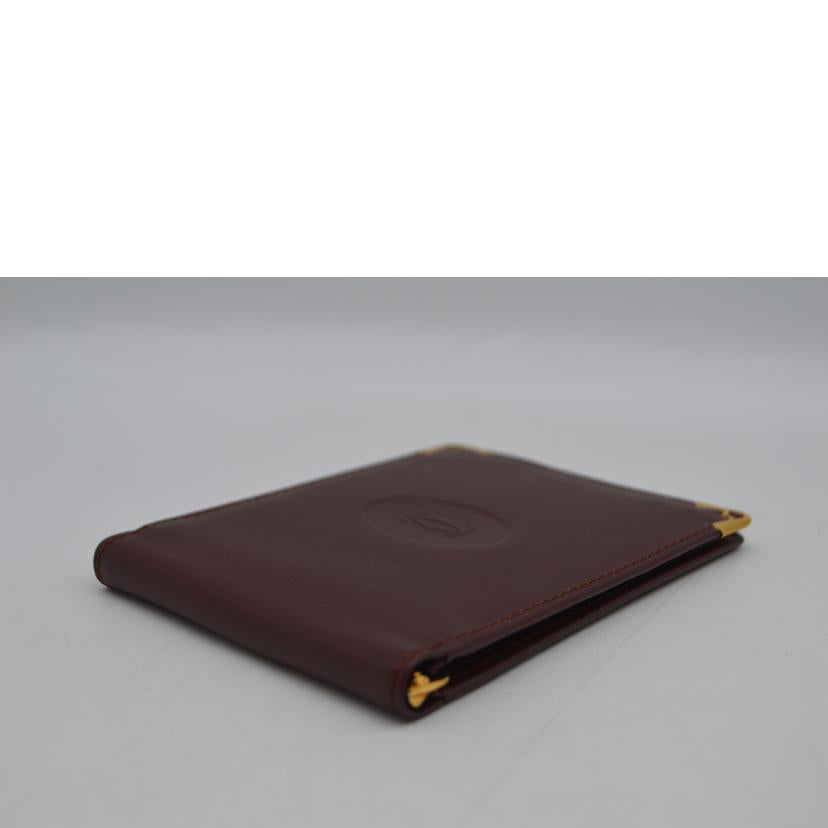 Cartier カルティエ/マストラインマネークリップレザー財布／ボルドー/L3000113//B65****/Aランク/89