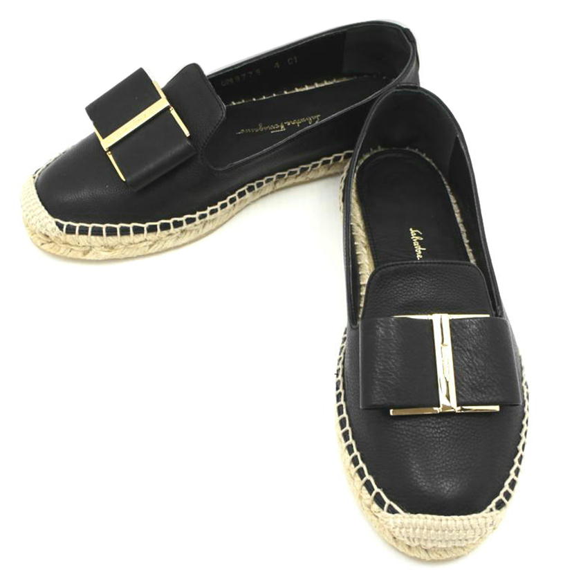 ＳａｌｖａｄｏｒｅＦｅｒｒａｇａｍｏ フェラガモ/エスパドリーユ／フラットシューズ/705809//ｻｲｽﾞ:4/ABランク/75