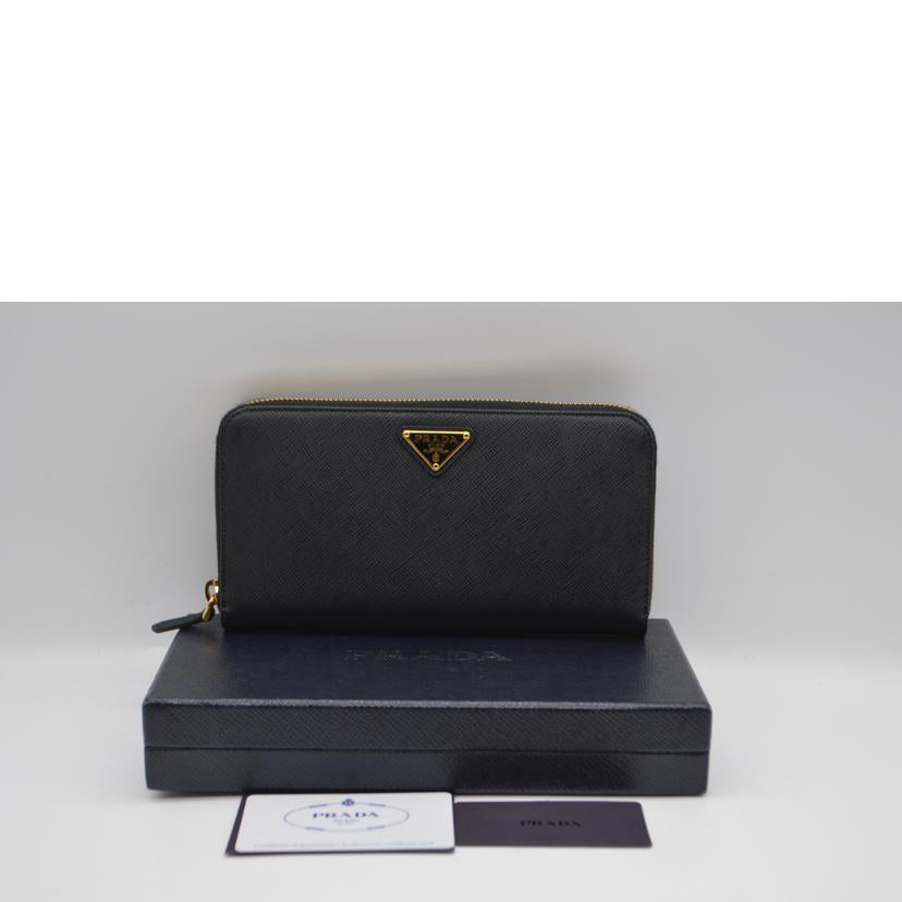 PRADA　 プラダ/サフィアーノトライアングルラウンドファスナー長財布/1ML506//164/Sランク/89