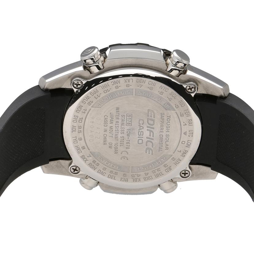 CASIO カシオ/EDIFICE　／　アナログ電波ソーラー/EQW-T670//517*/Aランク/81