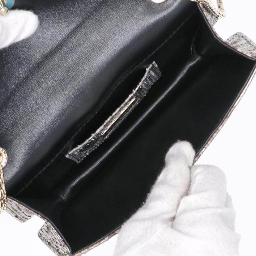 BVLGARI ブルガリ/セルペンティ／フォーエバーパイソンチェーンショルダーバッグ//Aランク/91