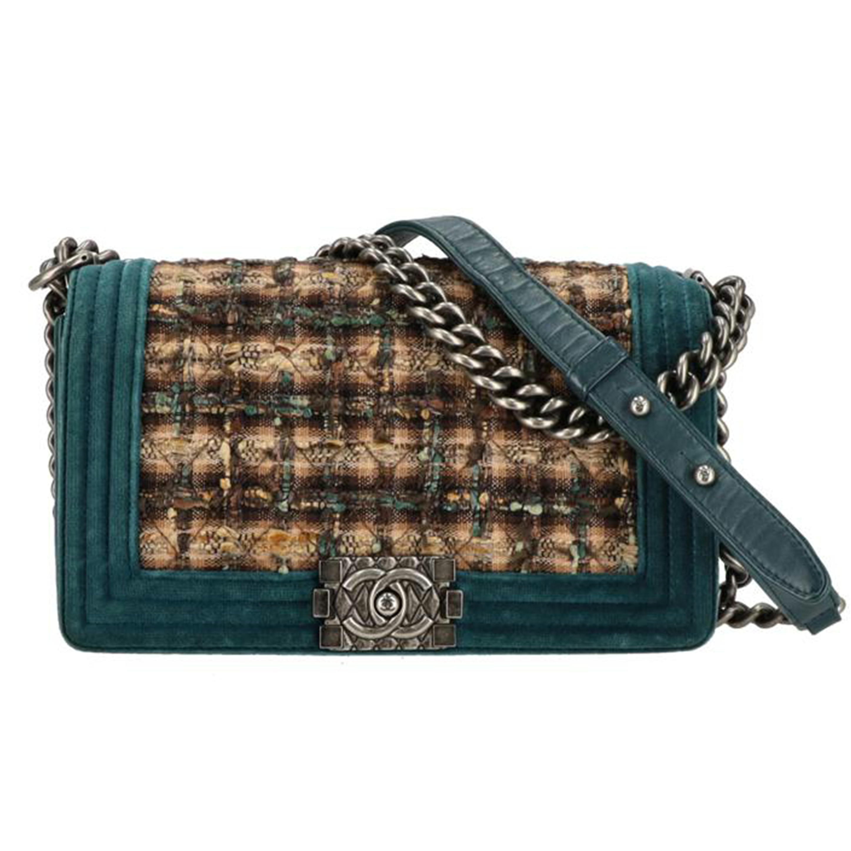 CHANEL　 シャネル/ボーイシャネル／ツイードチェーンショルダーバッグ/A67086//183*****/Aランク/24