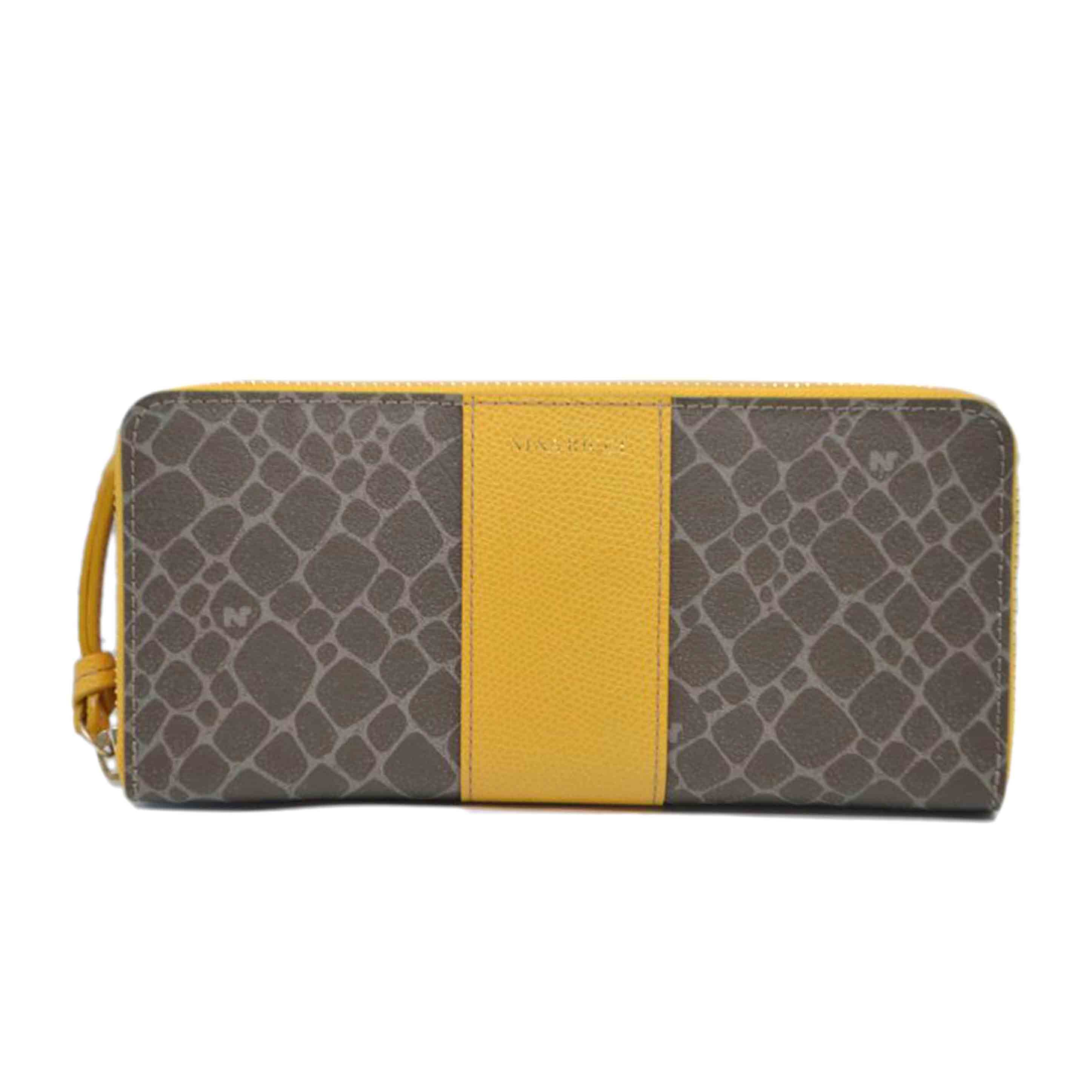 NINA RICCI ニーナリッチ/アトレヌーボーシボレザーラウンドファスナー長財布/085-8004//Sランク/89