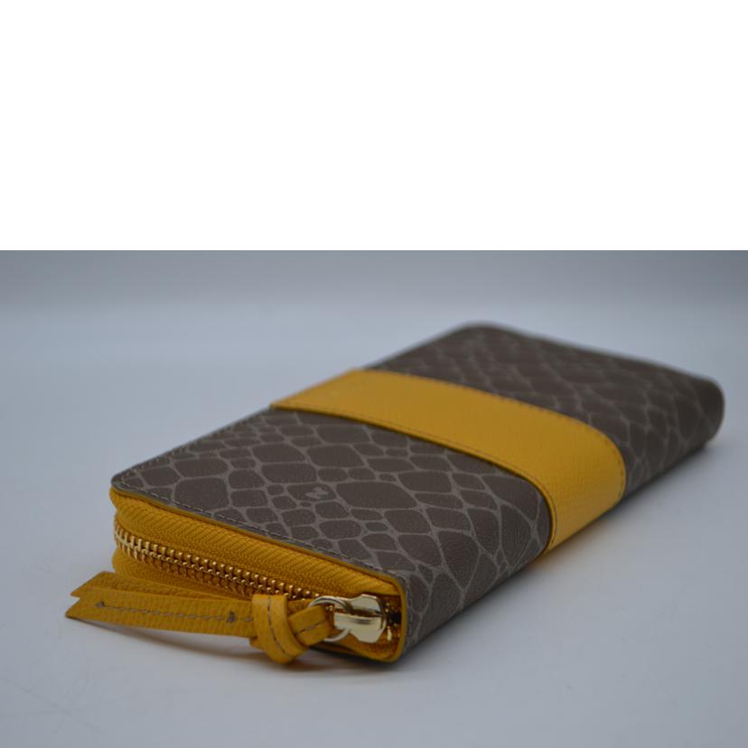 NINA RICCI ニーナリッチ/アトレヌーボーシボレザーラウンドファスナー長財布/085-8004//Sランク/89