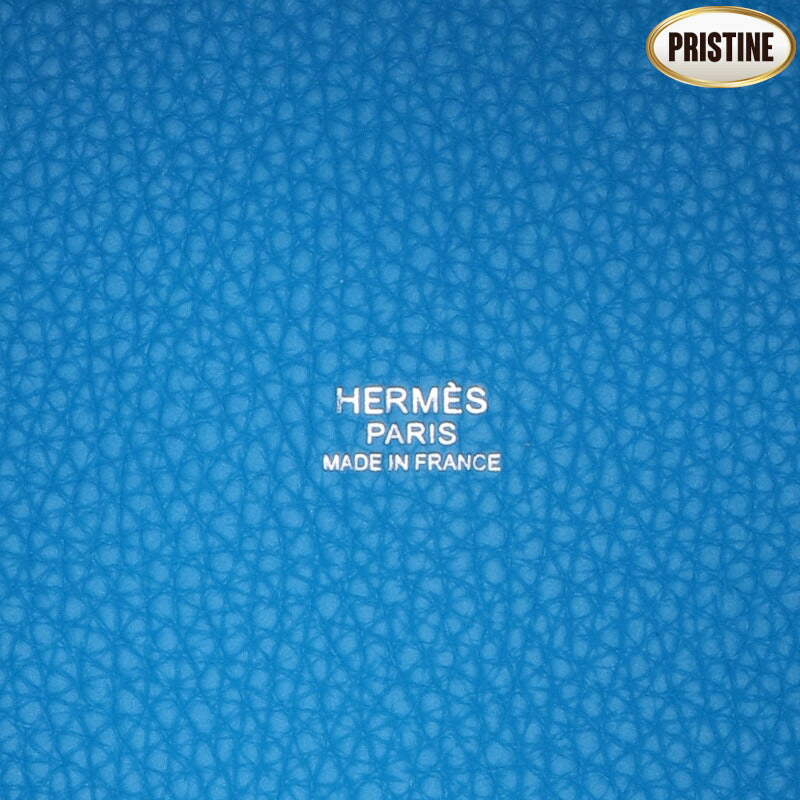 HERMES エルメス/　ピコタンロックMM／トリヨンクレマンス／ブルーフリーダ//Y刻印**********/SAランク/24