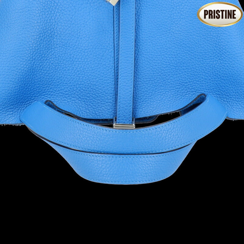 HERMES エルメス/　ピコタンロックMM／トリヨンクレマンス／ブルーフリーダ//Y刻印**********/SAランク/24