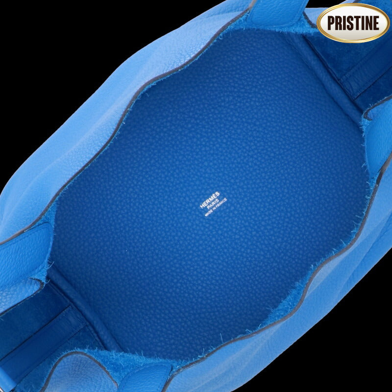 HERMES エルメス/　ピコタンロックMM／トリヨンクレマンス／ブルーフリーダ//Y刻印**********/SAランク/24