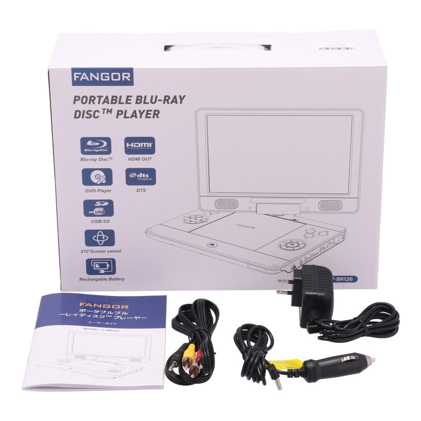 FANGOR ファンゴール/ポータブルBDプレーヤー/F-BR126//GF-012-112822-0027/ABランク/69