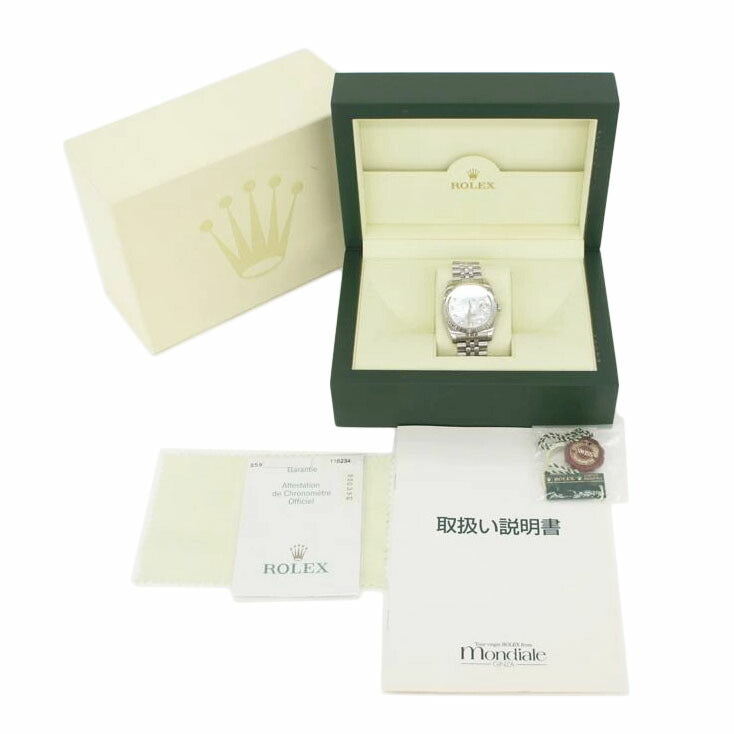 ROLEX ロレックス/デイトジャスト10Pダイヤ／SS　×　WG/116234G//Z59****/ABランク/91