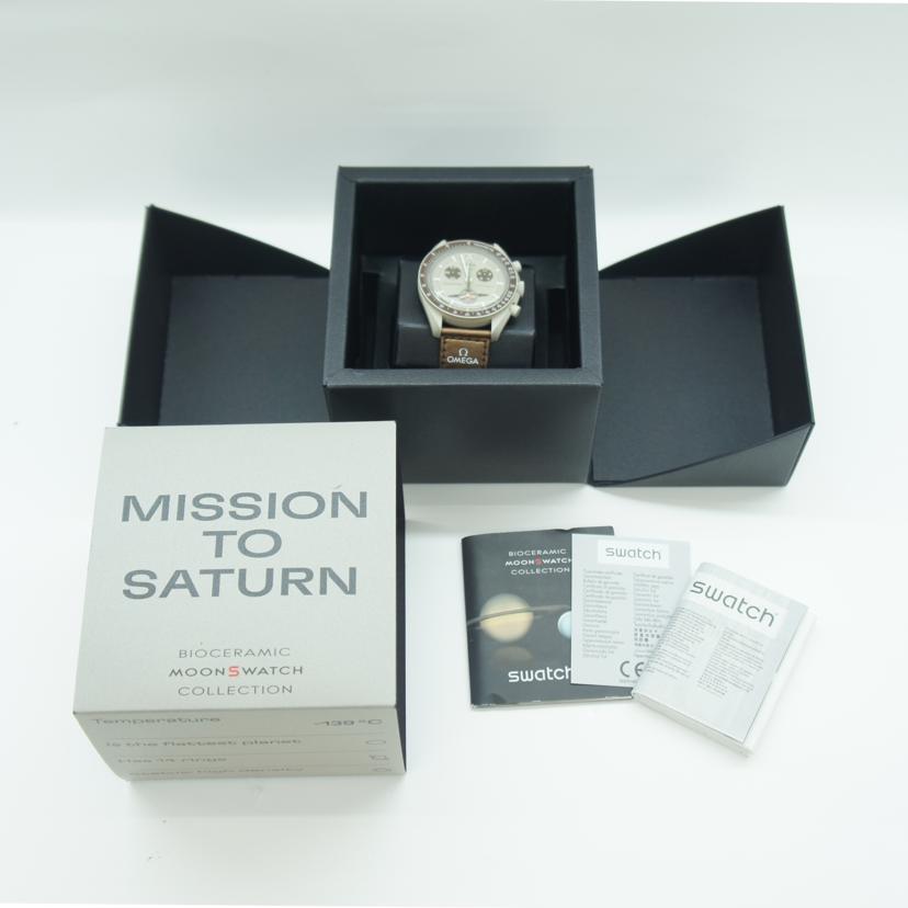 OMEGA×SWATCH/ムーンスウォッチ／サターン/SO33T100//Aランク/62