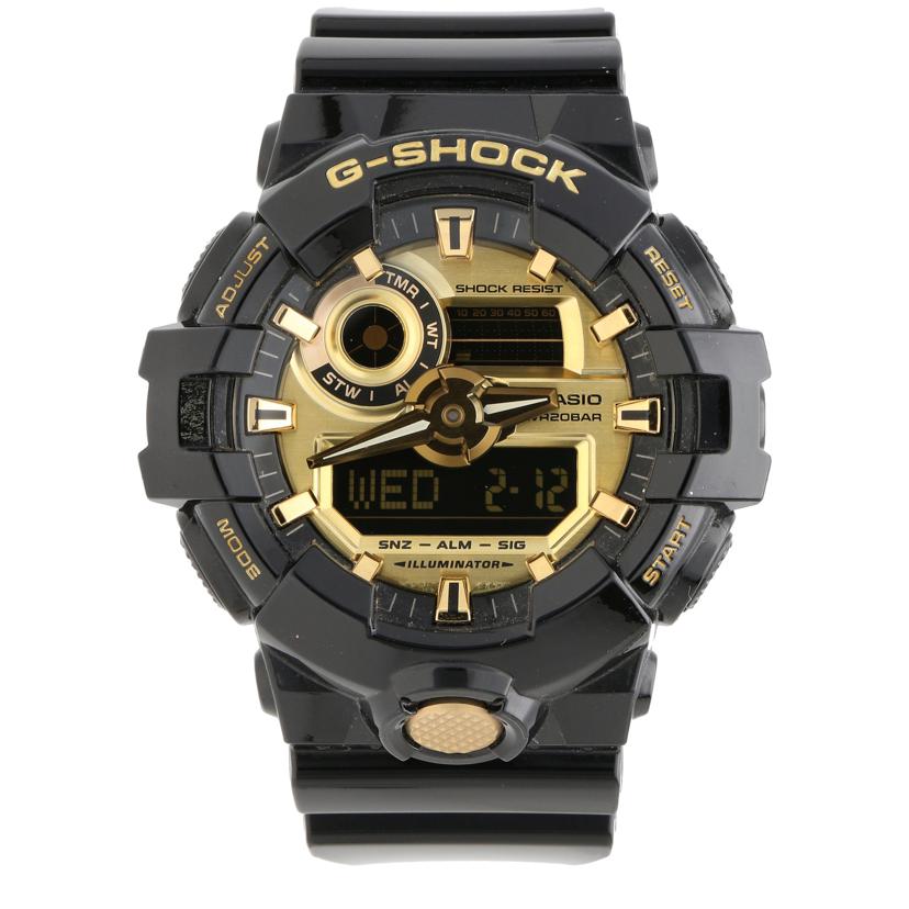 CASIO カシオ/G－SHOCK／　アナデジ／　ブラック×ゴールド/GA-710GB//552*/ABランク/70