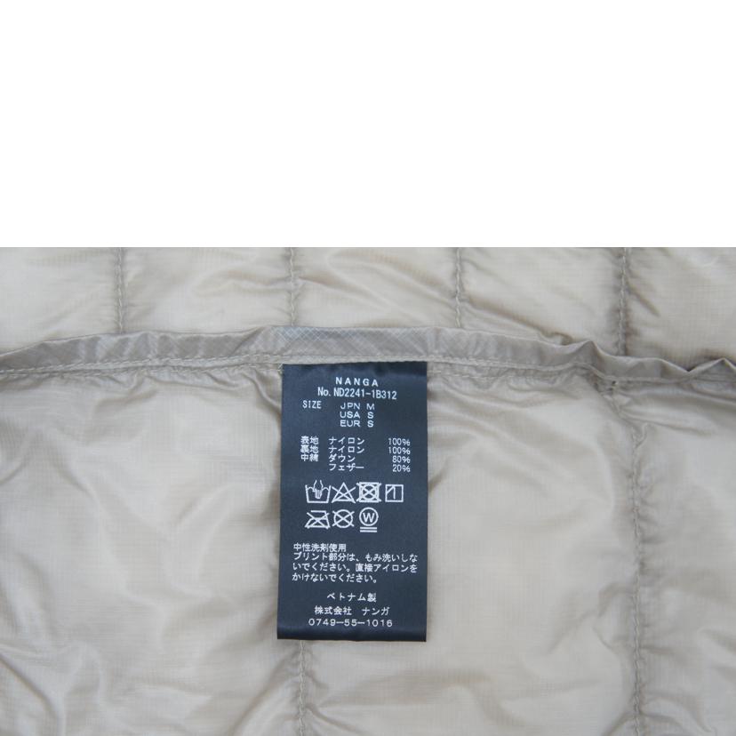 NANGA ナンガ/インナーダウンカーディガン　ベージュ/ND2241-1B312//ABランク/42