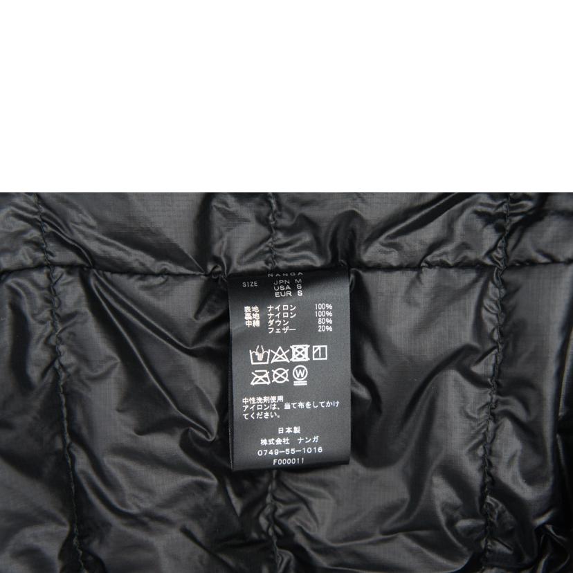 NANGA ナンガ/ノーカラーソフトダウンカーディガン／黒//ABランク/42